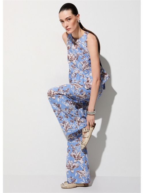 Pantaloni palazzo in popeline LIU JO | WA6441T4853/P9502